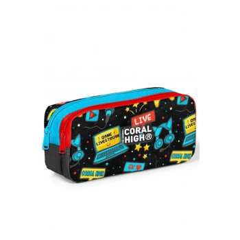 YAYGAN CORAL HIGH KALEM ÇANTA (İKİ BÖLMELİ)  12092