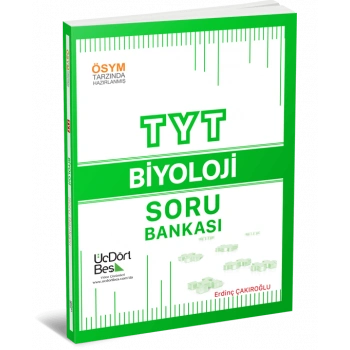 Üç Dört Beş Yayıncılık 2023 Model TYT Biyoloji Soru Bankası Üç Dört Beş Yayınları