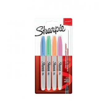 Sharpie Fine Permanent markör,Pastel renkler 4lü Bls