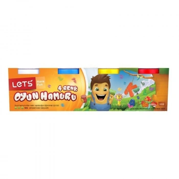 LETS 4 Renk Oyun Hamuru 300 G / L8240
