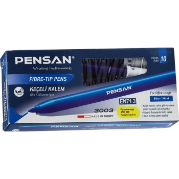 PENSAN 3003 OFİS TİPİ KEÇELİ KALEM MAVİ