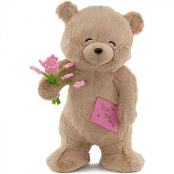 FLUFFY  FOR YOU ÇİÇEKLİ AYI 55 CM