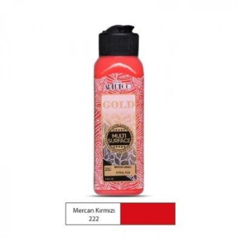 Artdeco Gold Multi-Surface Akrilik Boya 140ml Mercan Kırmızı 222