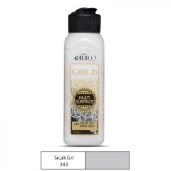 Artdeco Gold Multi-Surface Akrilik Boya 140ml Sıcak Gri 343