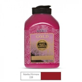 Artdeco Gold Multi-Surface Akrilik Boya 500ml İstanbul Kırmızısı 228