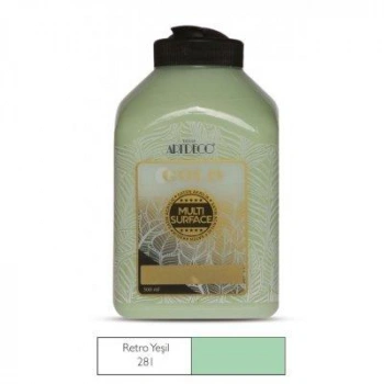 Artdeco Gold Multi-Surface Akrilik Boya 500ml Retro Yeşil 281