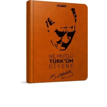 GIPTA ATATÜRK SPİ SERT KAP DEFTER 120 YP ÇIZGILI