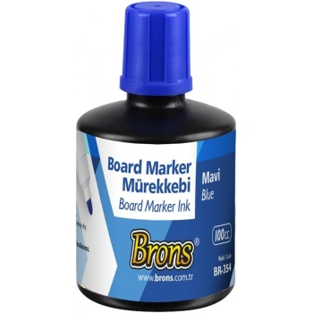 Brons Tahta Kalemi Murekkebi - Mavi 100Cc.