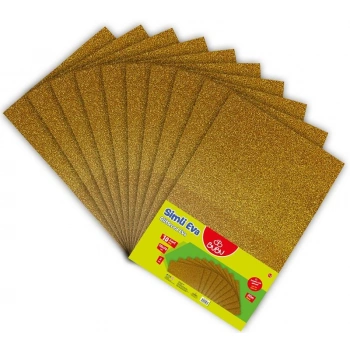 Bu-Bu 50x70cm Simli Eva Altın 10lu