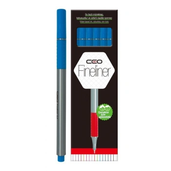 Ceo Fineliner Silikon Tutacaklı Kalem Açık Mavi No.12