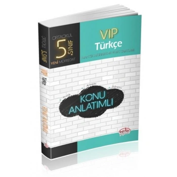 Editör 5.Sınıf VIP Türkçe Konu Anlatımlı