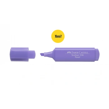 Faber  1546 Pastel Fosforlu Kalem lila YENİ
