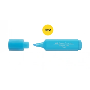 Faber  1546 Pastel Fosforlu Kalem soluk mavi YENİ