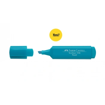 Faber  1546 Pastel Fosforlu Kalem turkuaz YENİ