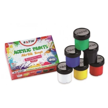 Fatih Akrilik Boya 25 ML 6 lı Takım Karışık