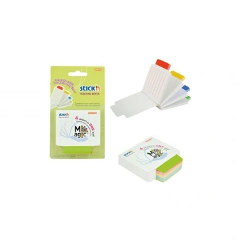 GIPTA STICKN 70x70 MAGIC ÇİZ.BEYAZ ZEMN 4RNK 100YP