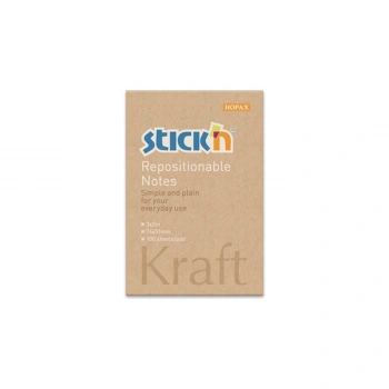 GIPTA STICKN 76x51 KRAFT NOTES 100 YP