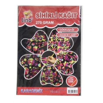 LİNO SİHİRLİ KAĞIT 5Lİ 270 gr.(20X30 CM.)
