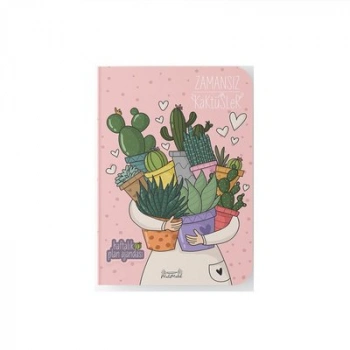MELİMELEK KAKTÜS SUKULENT Zamansız Ajanda 4 renk  256sy,  15x21,5