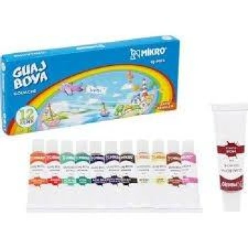 MİKRO GJ-9012 GUAJ BOYA 12 RENK 9ML