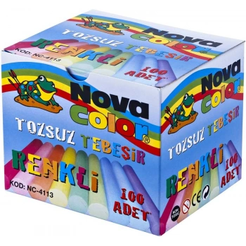 N.Color Tozsuz Tebesir 100 Lu Renkli
