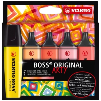 STABILO BOSS ARTY SICAK RENKLER 5Lİ SET