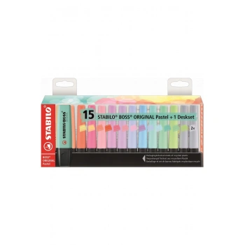 STABİLO BOSS ORGINAL PASTEL 15 Lİ SET