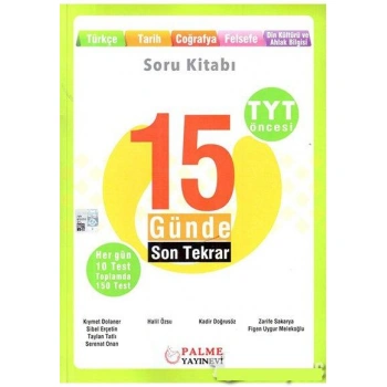 TYT ÖNCESİ 15 GÜNDE SON TEKRAR MATEMATİK GEOMETRİ