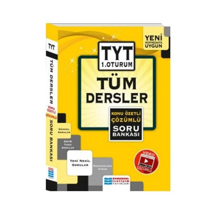 TYT Tüm Dersler Konu Özetli Çözümlü Soru Bankası Evrensel İletişim Yayınlar