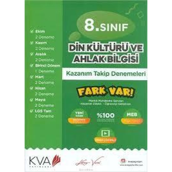 KORAY VAROL 8.SINIF DİN KÜLTÜRÜ  DENEME