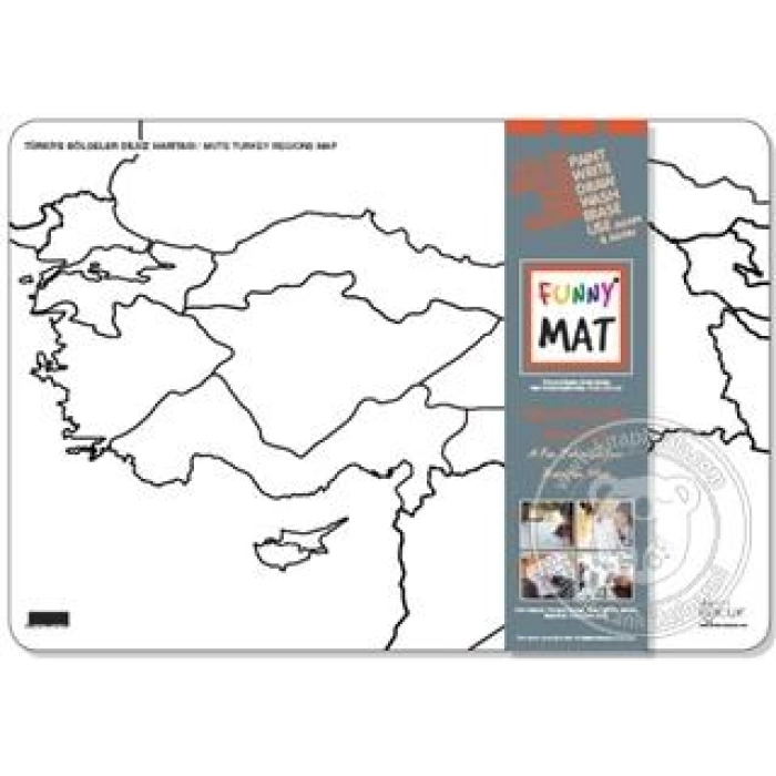 Akademi Çocuk-Funny Mat - Türkiye Bölgeler Dilsiz Haritası