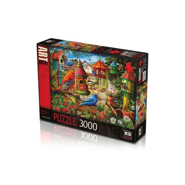 Ks Games 3000 Parça Puzzle Bird House Gardens