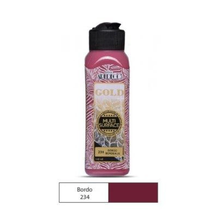 Artdeco Gold Multi-Surface Akrilik Boya 140ml Bordo 234