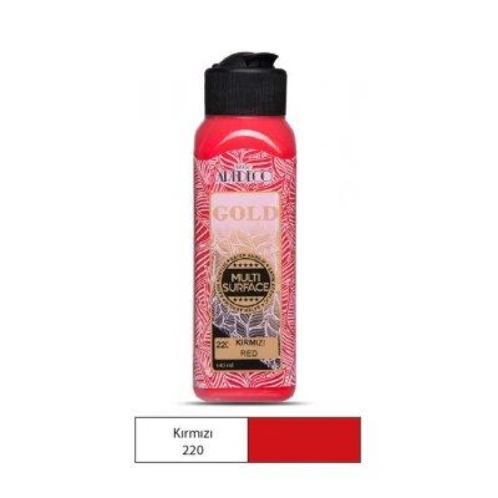 Artdeco Gold Multi-Surface Akrilik Boya 140ml Kırmızı 220