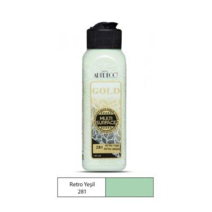 Artdeco Gold Multi-Surface Akrilik Boya 140ml Retro Yeşil 281