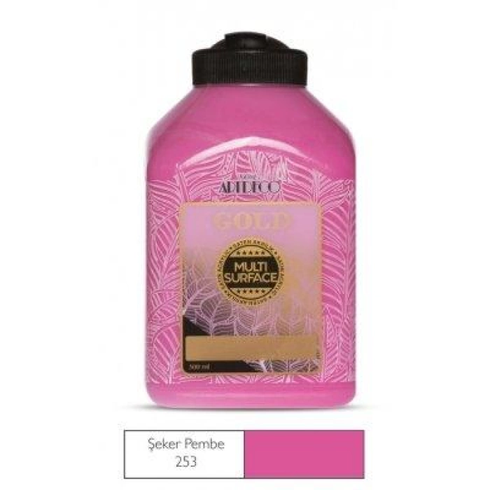 Artdeco Gold Multi-Surface Akrilik Boya 500ml Şeker Pembe 253