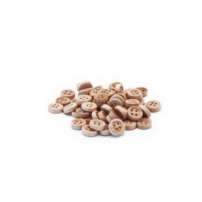 Bu-Bu Düğme 1,2cm 60 Lı Naturel