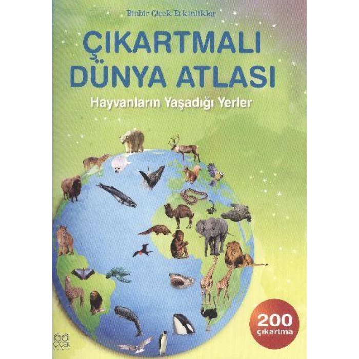 Çıkartmalı Dünya Atlası-Hayv. Yaş. Yerl