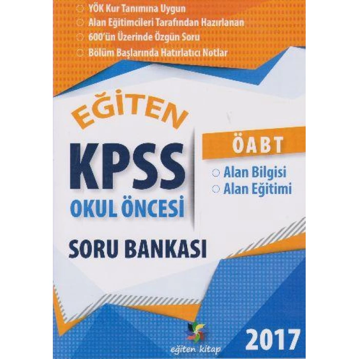 Eğiten 2017 KPSS ÖABT Okul Öncesi Alan Bilgisi Alan Eğitimi Soru Bankası