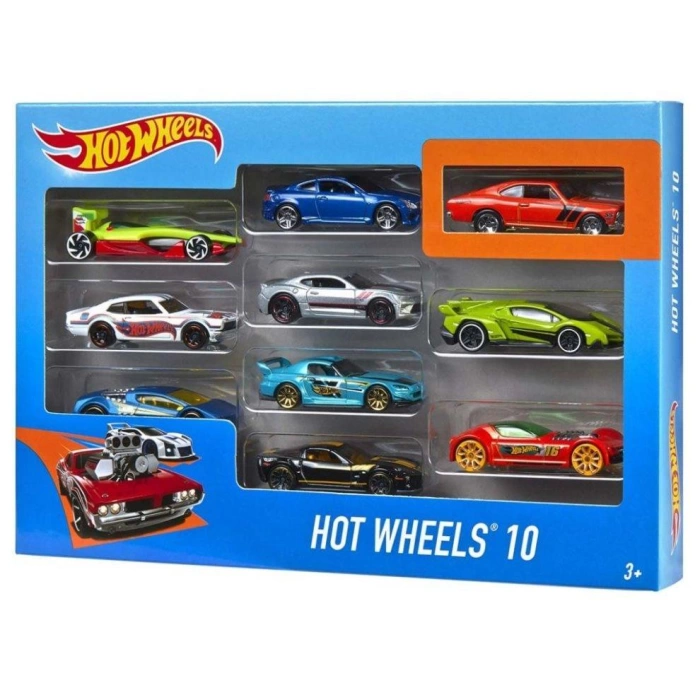 Mattel  Hot Wheels Onlu Araba Seti 54886