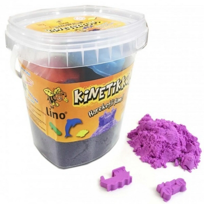 LİNO KİNETİK KUM 500 GR MOR KOVA