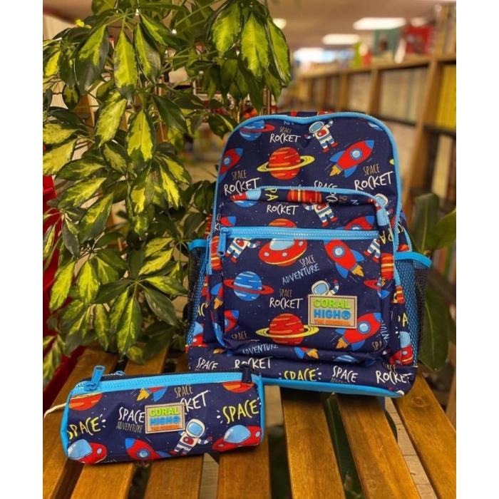 YAYGAN CORAL HIGH KALEM ÇANTA (ÜÇ BÖLMELİ)  22320