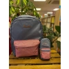 Kaukko Shine Junior Bag Simli Gri Kalem Çantası K2282