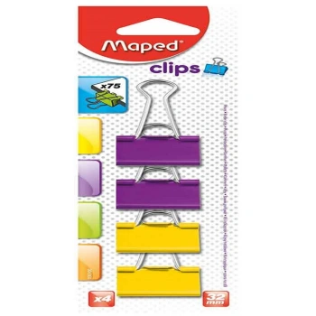 Maped Renkli Metal Kıskaç  4lü 32 Mm (Blister) (0