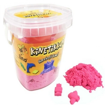 LİNO KİNETİK KUM 500 GR PEMBE KOVA