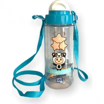 GIPTA BLUE-ME TRİTAN DESENLİ PİPETLİ MATARA 500 CC a.mavi