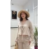BAĞLAMALI KETEN BLUZ