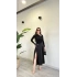YIRTMAÇLI KEMER DETAY MİDİ ETEK