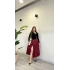YIRTMAÇLI KEMER DETAY MİDİ ETEK