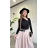 YIRTMAÇLI KEMER DETAY MİDİ ETEK